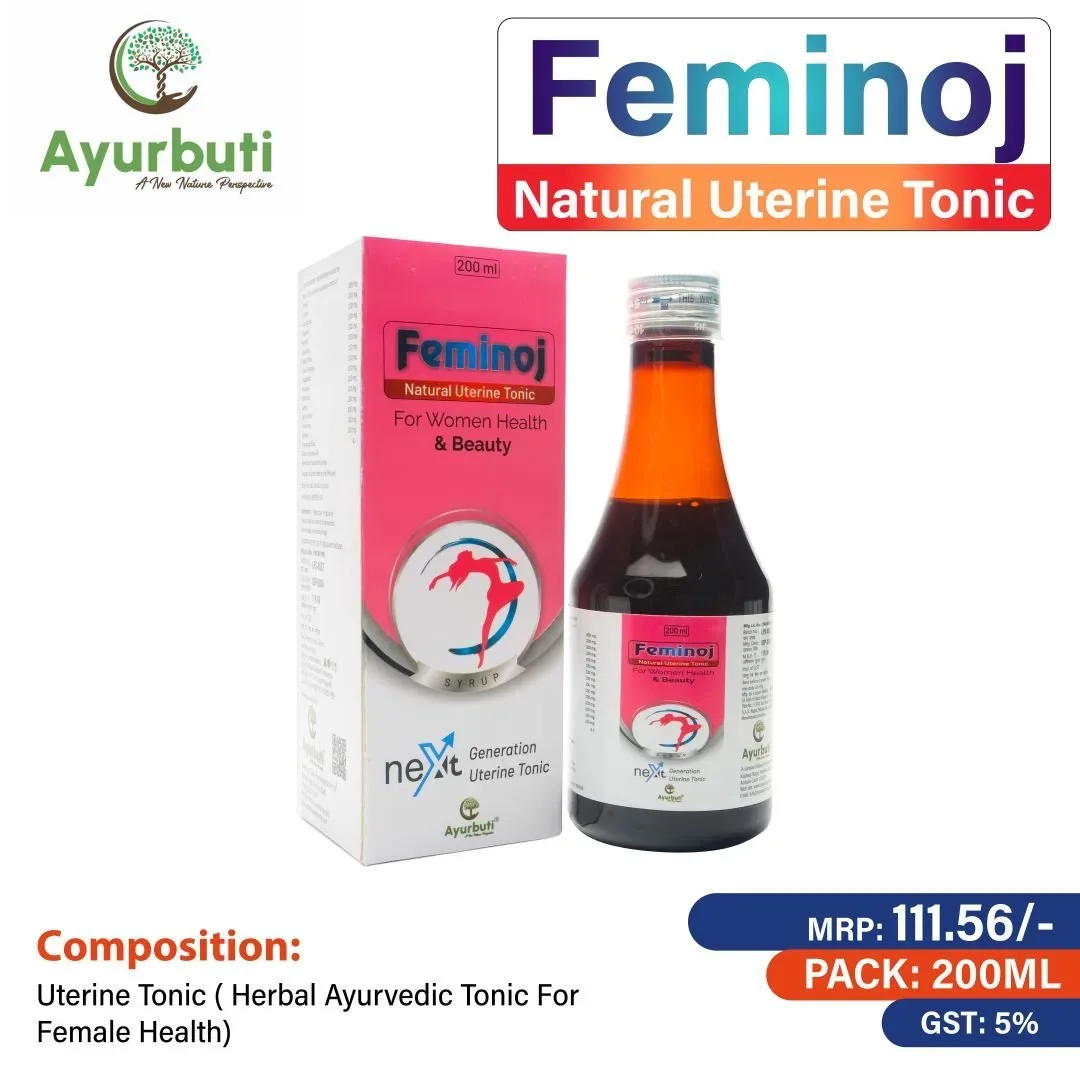 Feminoj Syp - Uterine Tonic(Herbal Ayurvedic Tonic For Female Health)