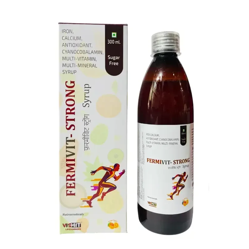 FERMIVIT - STRONG - IRON + CALCIUM + ANTIOXIDANT + CYANOCOBALAMINE + MULTIVITAMIN + MULTIMINERAL SYRUP