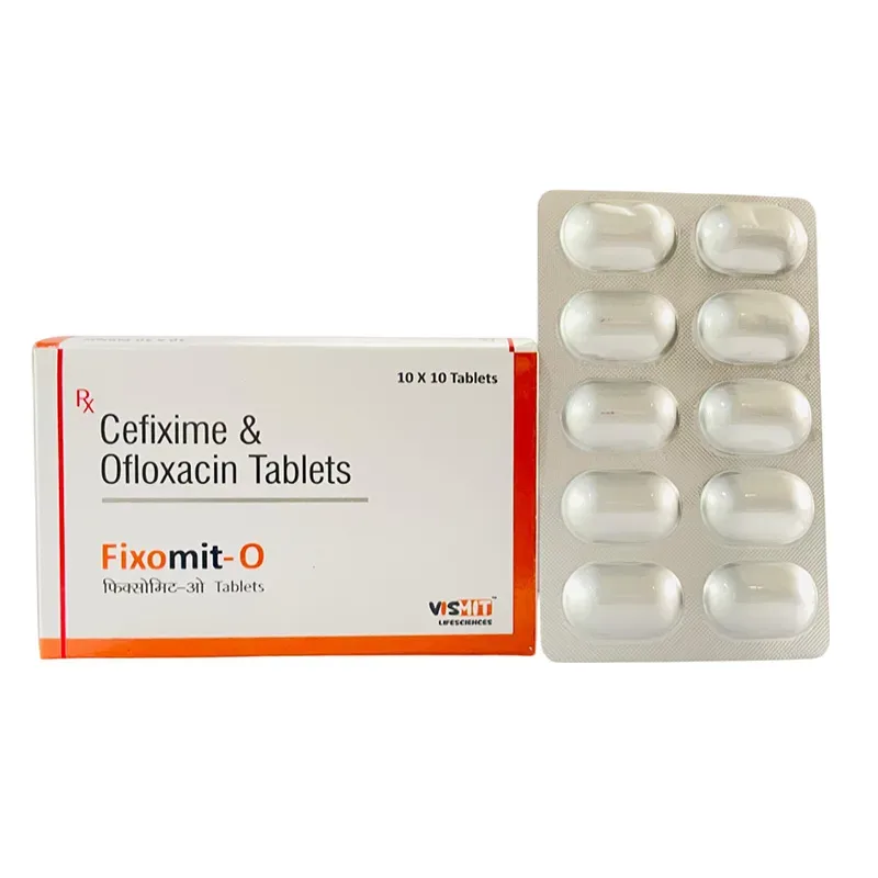 FIXOMIT - O - Cefixime 200 Mg + Ofloxacin 200 Mg