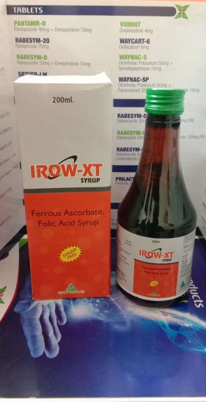 Irow-Xt - Ferrous Ascorbate 30mg , Folic Acid 550mcg