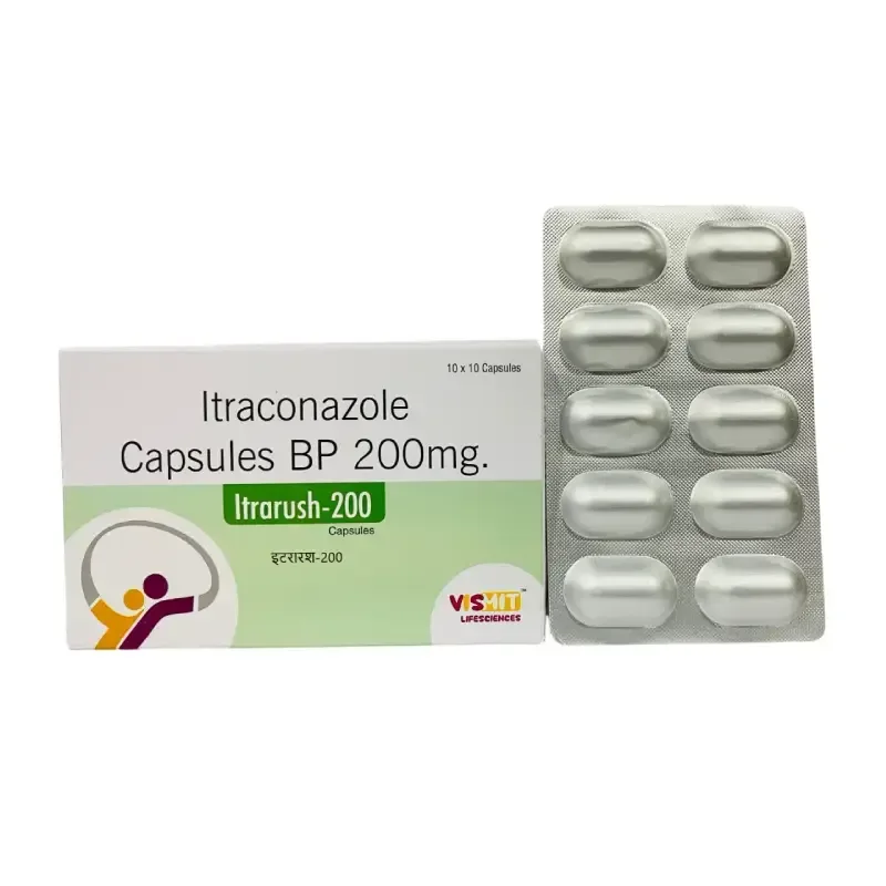 ITRARUSH - 200 - ITRACONAZOLE 200 MG, HPMC CAPS / VEGETERIAN CAPS