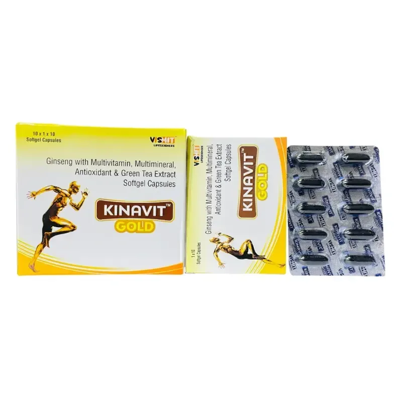 KINAVIT™ -GOLD - Multivitamin + Multiminerals With Anti-Oxidants, Green Tea Extract And Ginseng