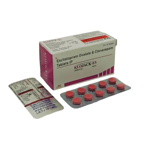 KLOJACK-ES - Escitalopram 10 Mg. + Clonazepam-0.5 Mg