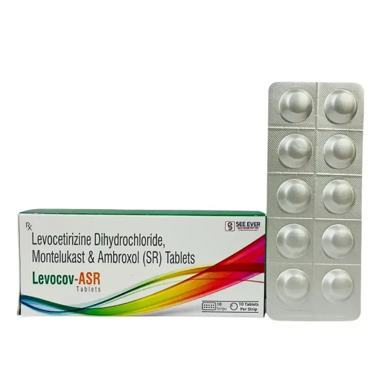 LEVOCOV-ASR - Montelukast 10Mg + Levocetirizine 5Mg + Ambroxol (SR) 75 mg
