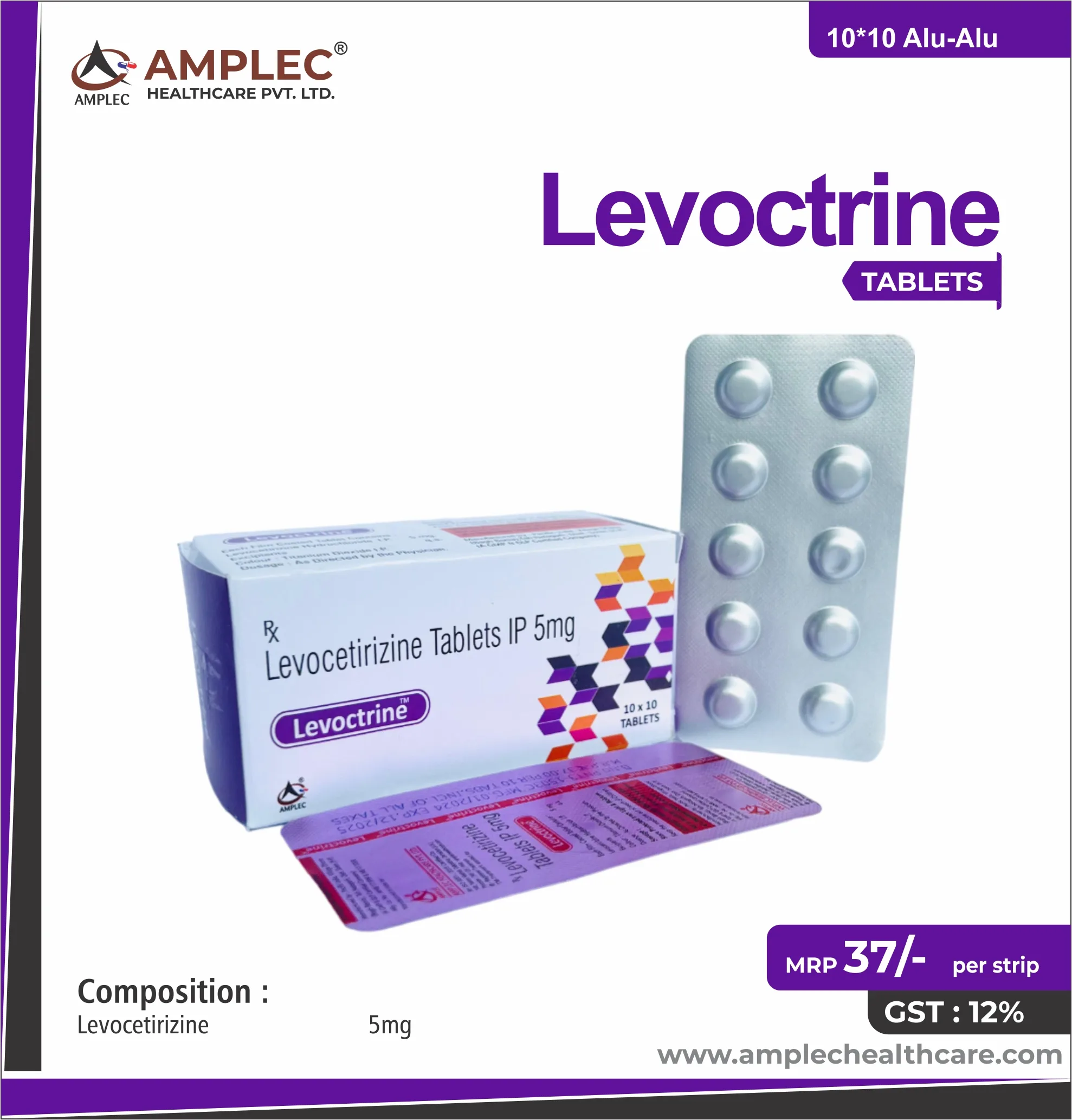LEVOCTRINE - Levocetirizine 5mg Tablet