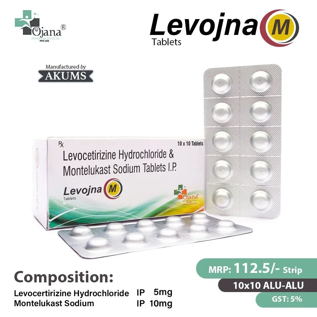 Levojna-M KID Tab - Levocetirizine Dihydrochloride 2.5mg + Montelukast Sodium 4mg