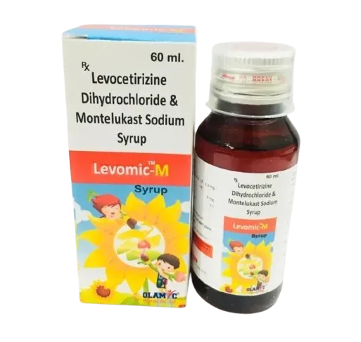 LEVOMIC -M Syrup - Levocetirizine 4mg+ Montelukast 2.5mg