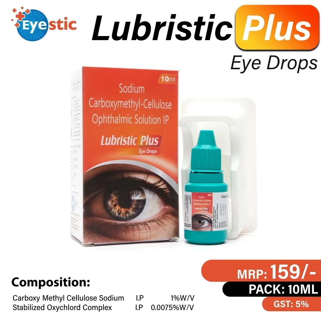 Lubristic Plus - Carboxy Methyl Cellulose Sodium 1% + Oxychloro Complex 0.0075% Eye Drops