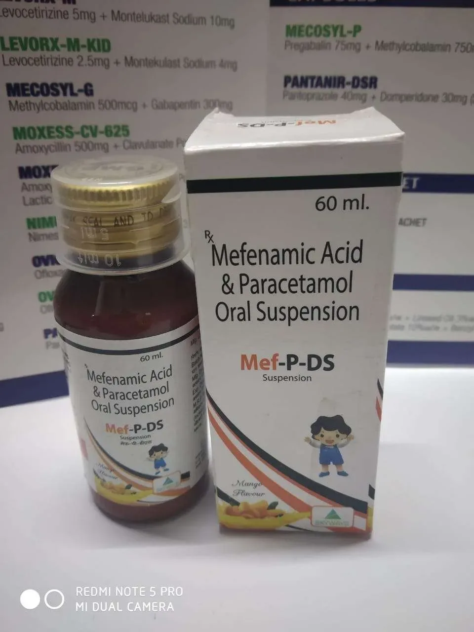 Mef-P DS - Mefnamic 100mg , Paracetamol 250mg.