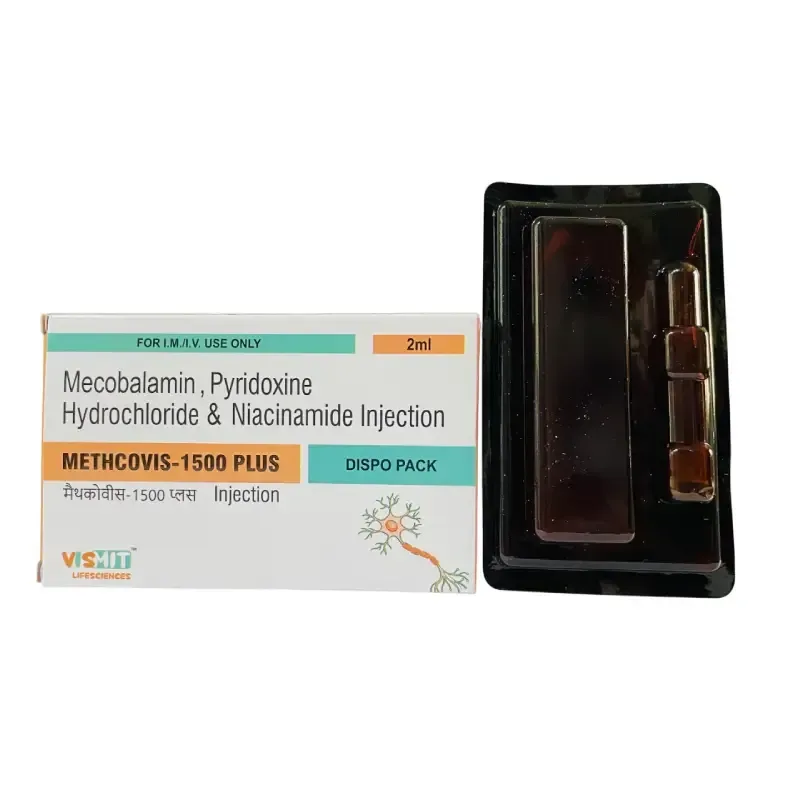 METHCOVIS-1500 PLUS - Mecobalamin 1500 Mcg , Pyridoxine Hydrochloride 100Mg , Niacinamide 100Mg , Benzyl Alcohol 2% V/V