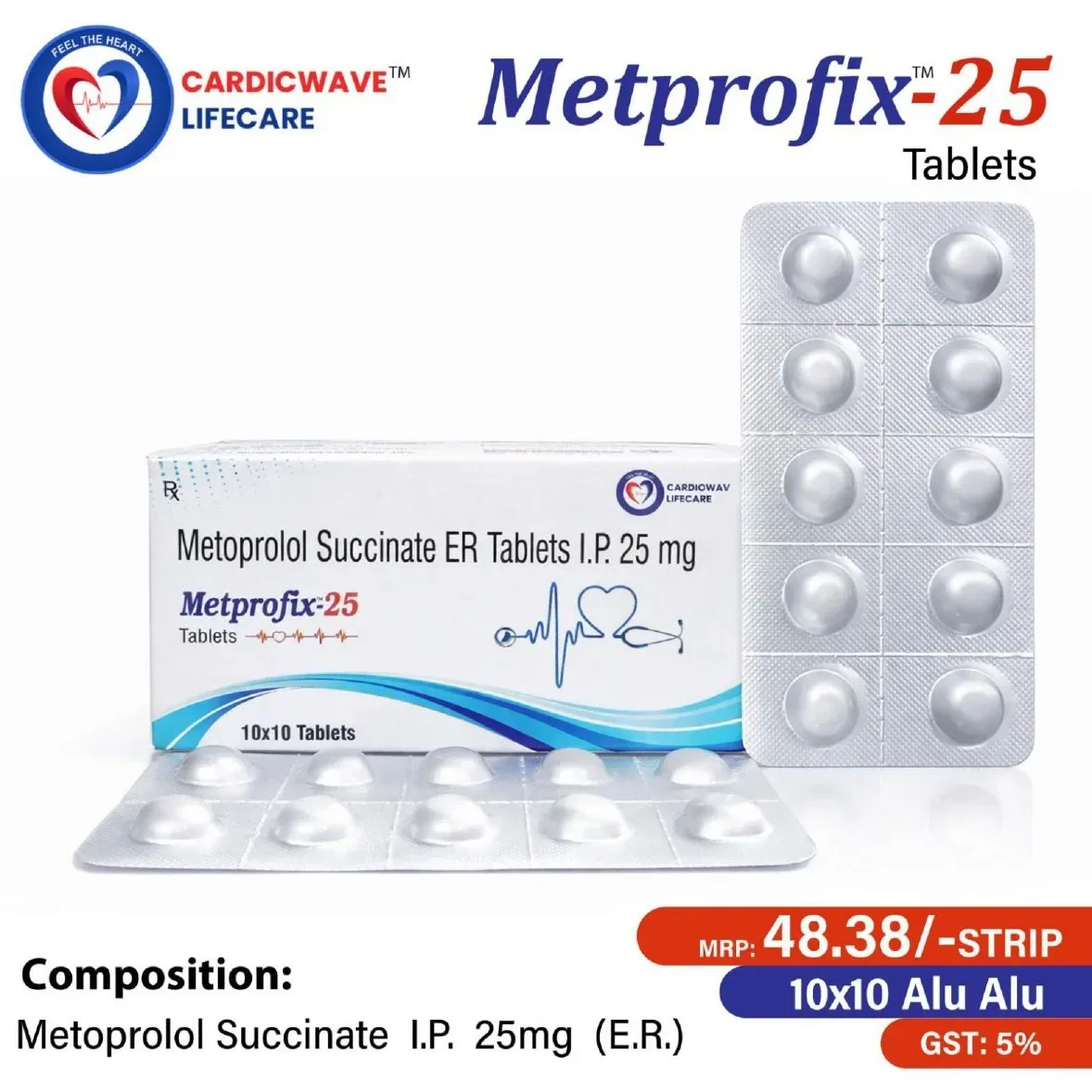 Metprofix-25 - metoprolol Succinate ER Tablets 25 mg