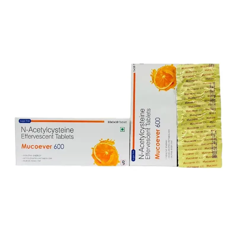 MUCOEVER-600 - N-Acetylcysteine (600mg)- EFFERVESCENT TABLETS