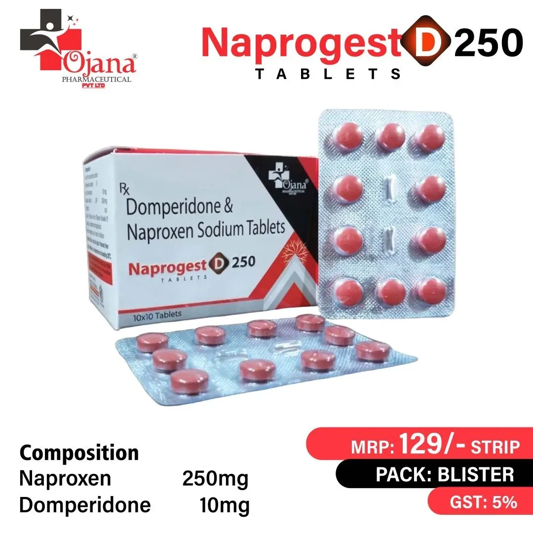 Naprogest D 250 - Naproxen (250mg) + Domperidone (10mg)