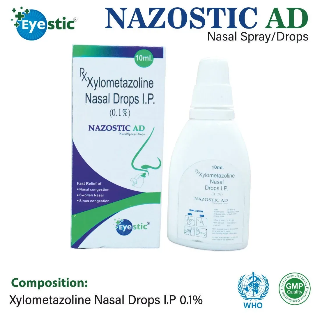 Nazostic-AD - Xylometazoline nasal drops I.P.(0.1%)
