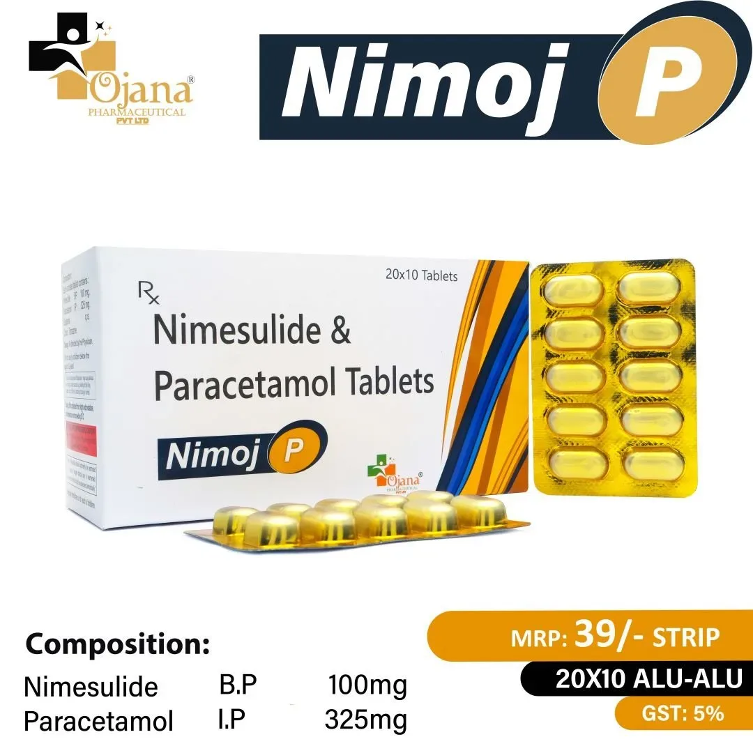 NIMOJ-P GOLDEN PACKING - Nimesulide 100mg + Paracetamol 325mg