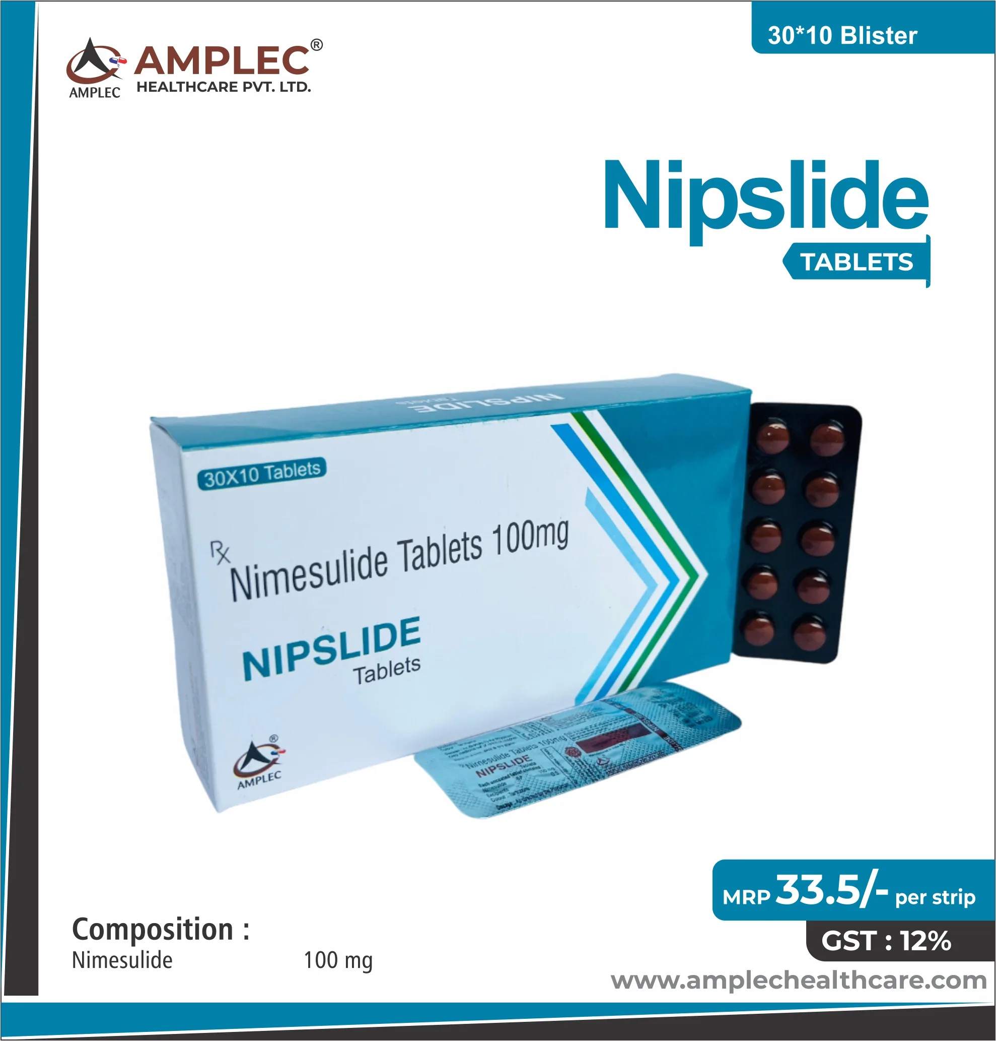 NIPSLIDE - Nimesulide 100 mg Tablet