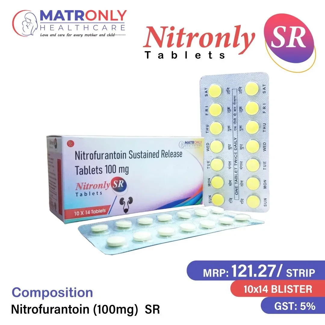 NITRONLY SR - NitrofurantoinI.P.100mgTablets(S.R.) MATRONLY