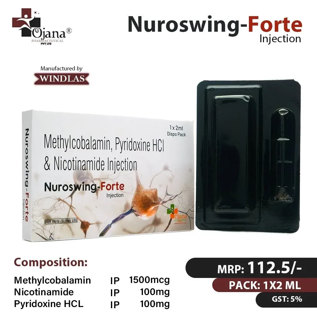 Nuroswing Forte - Methylcobalamin I.P. 1500 mcg + Nicotinamide I.P. 100 mg + Pyridoxine I.P. 100 + Benzyl Alcohol