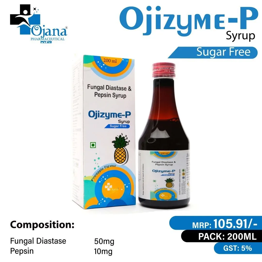 Ojizyme-P - Fungal Diastase (1:1200) 50mg + Pepsin (1:3000) 10mg