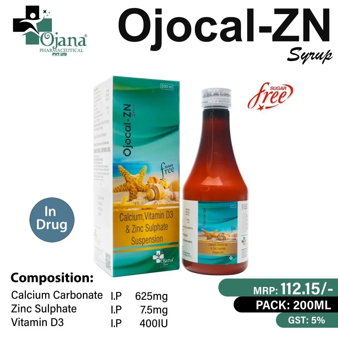 OJOCAL ZN (DRUG) - Calcium Carbonate 625 mg + Magnesium Hydroxide 180 mg + Zinc Gluconate 14 mg + Vit. D3 200 IU