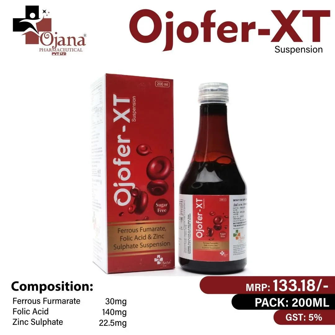 Ojofer XT - Ferrous Fumarate I.P. & Folic Acid with zinc