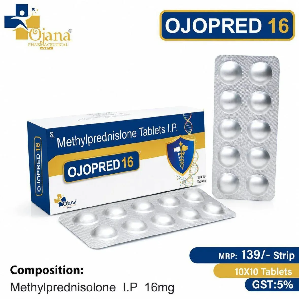 Ojopred 16 - Methyprednislone Tablets I.P.