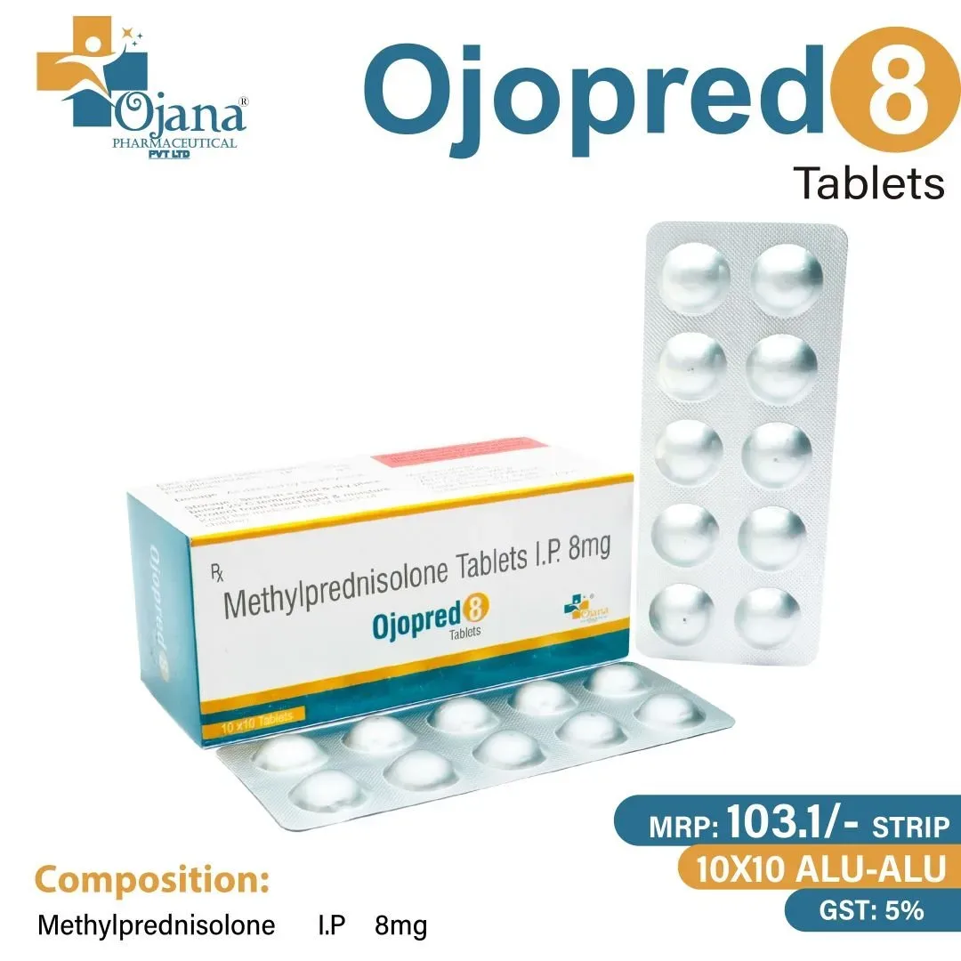 OJOPRED-8 - Methylpredinosolone 8 Mg