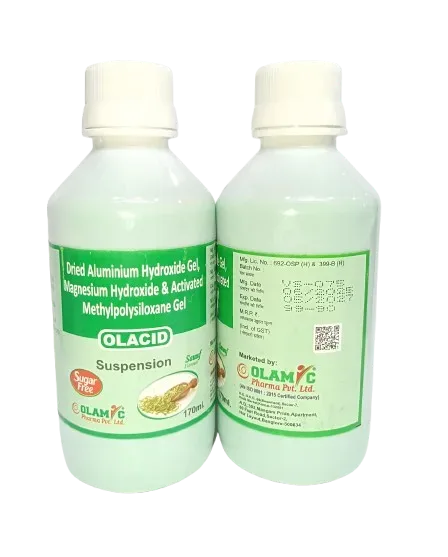OLACID SYRUP - Dried Aluminium Hydroxide Gel+ Magnesium Hydroxide + Methylpolysiloxane Gel