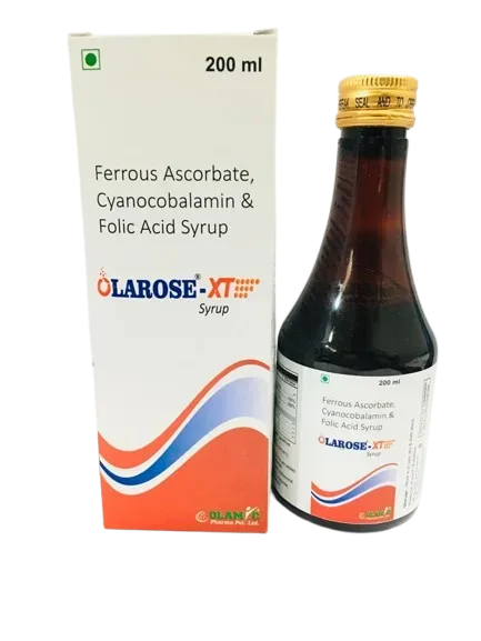 OLAROSE -XT(Mono Cartoon) - Ferrous Ascorbate + Folic Acid + Cyanocobalamin