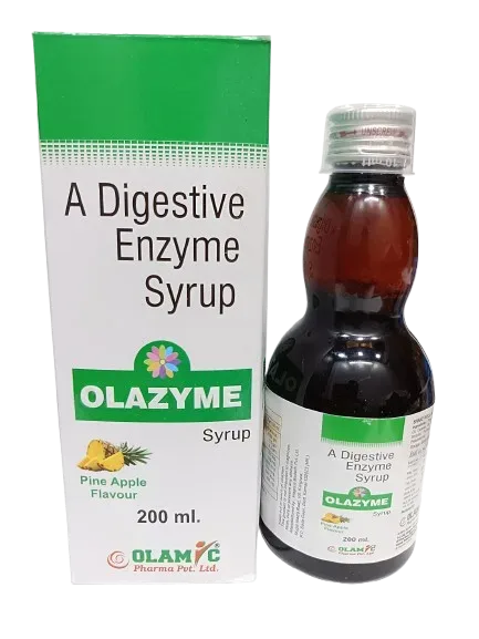 OLAZYME Syrup - Fungal Diastase + Pepsin (Mono Cartoon)
