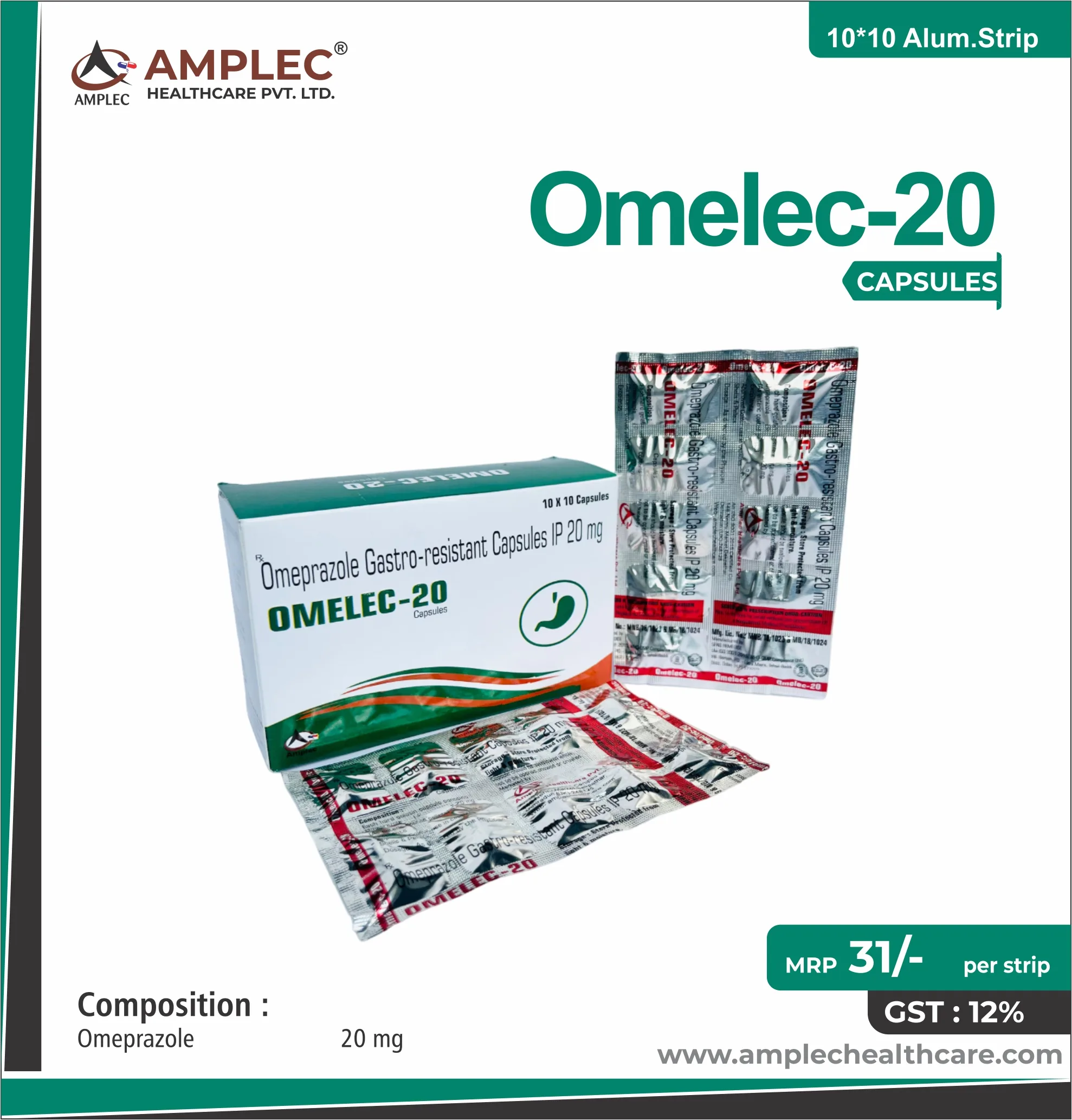 OMELEC-20 - Omeprazole 20 mg Capsule