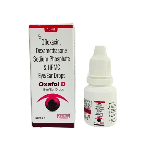 OXAFOL-D - Ofloxacin 0.3 %, Dexamethasone Sodium Phosphate 0.1% + Hydroxypropyl Methyl Cellulose 0.25% EAR / EYE DROPS