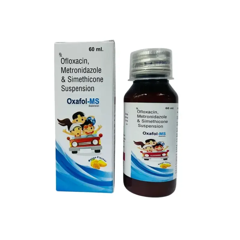 OXAFOL-MS - Ofloxacin 50 Mg + Metronidazole 100 Mg + Semithicone - 10 Mg
