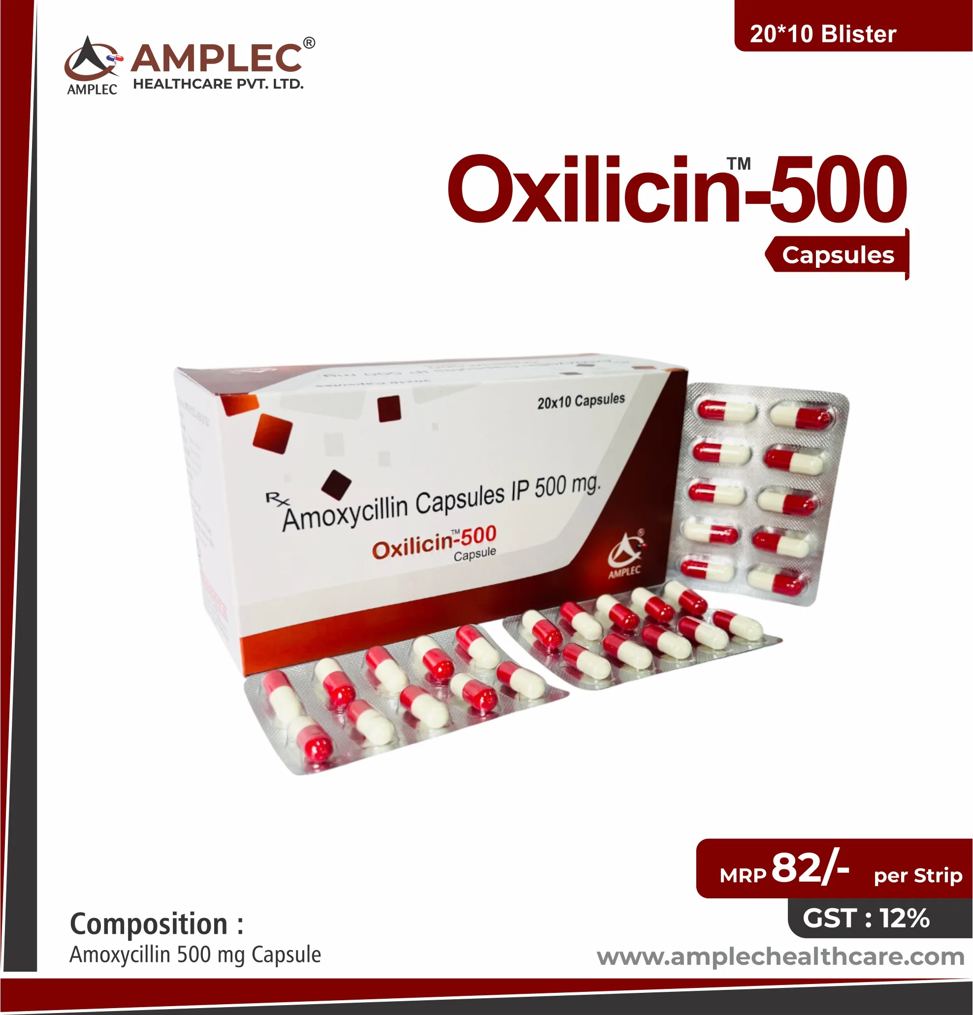OXILICIN-500 - Amoxycillin 500 mg Capsule