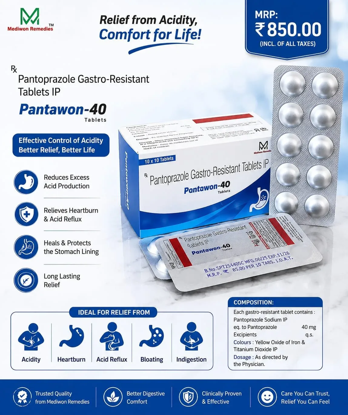 PANTOWON-40 Tablets