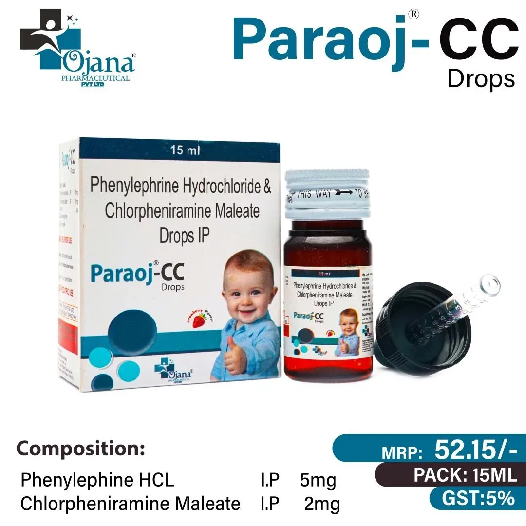 Paraoj-cc Drop - Phenylephrine Hydrochloride I.P. 5mg + Chlorpheniramine Maleate I.P. 2mg