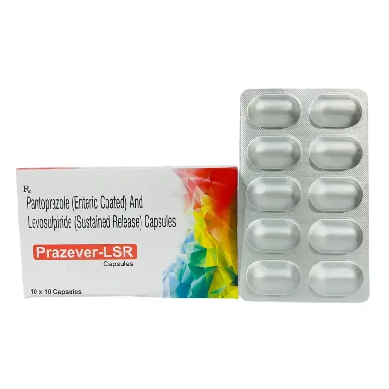PRAZEVER - LSR - Pantoprazole 40Mg + Levosulpiride (Sr) 75 Mg