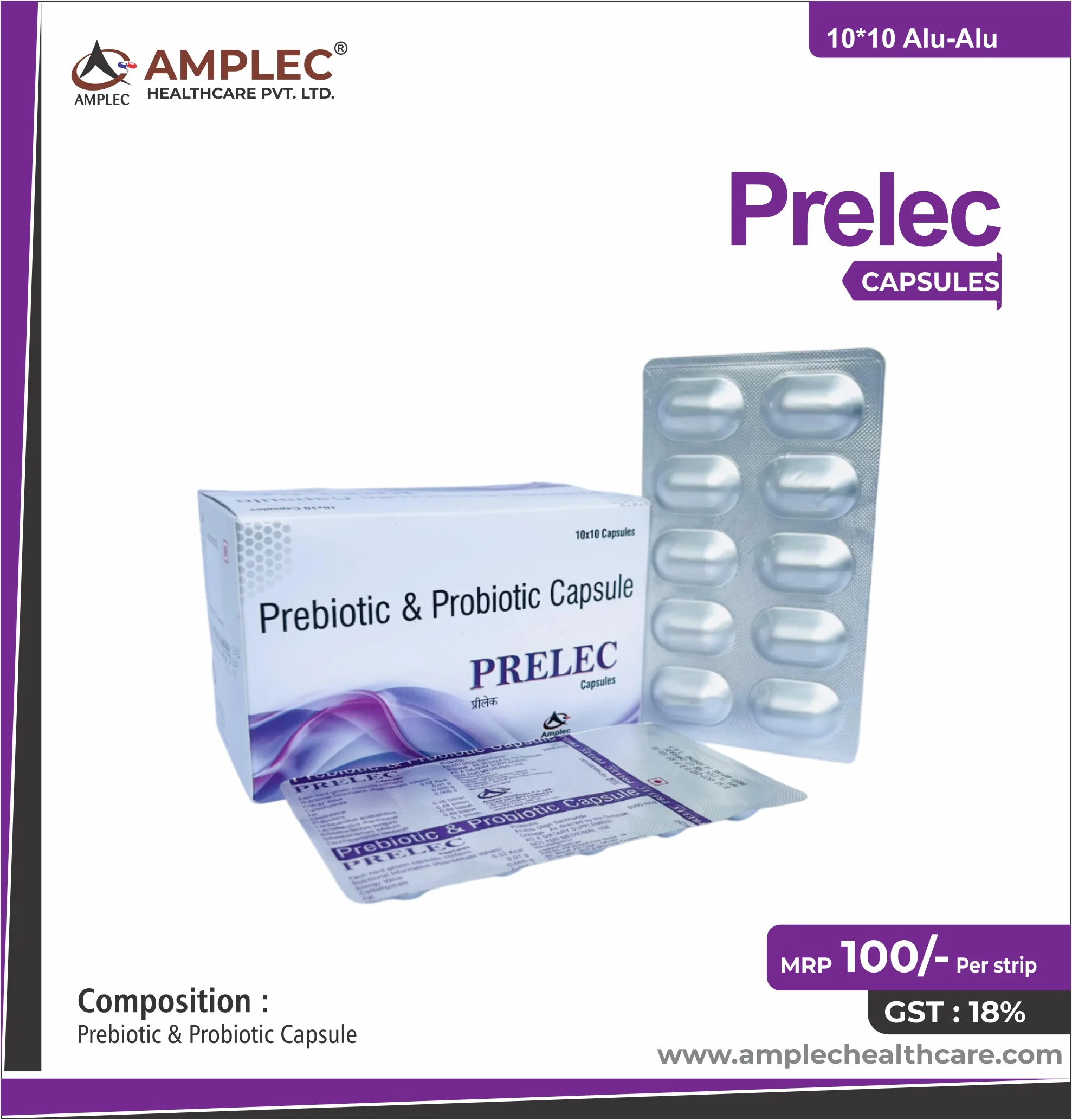 PRELEC CAP - Prebiotic & Probiotic Capsule