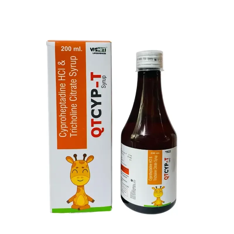 QTCYP-T - Cyproheptadine Hcl 2Mg, Tricholine Citrate 275Mg, Sorbitol 70%