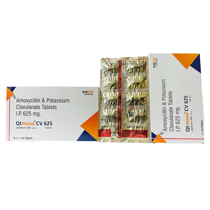 QTMOXA™-CV 625 - Amoxycillin 500Mg + Pot. Clavulanic Acid 125Mg
