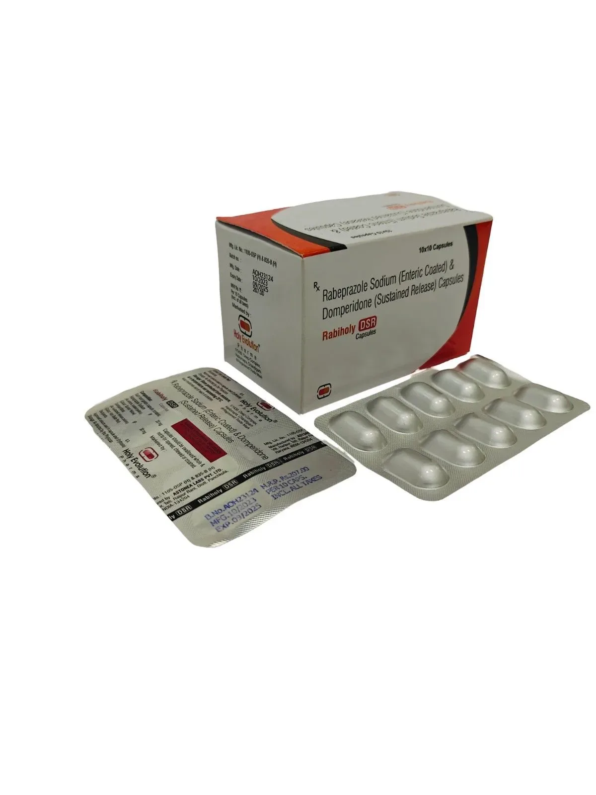 RABIHOLY DSR - Rabeprazole sodium 20 mg + Domperidone 30mg