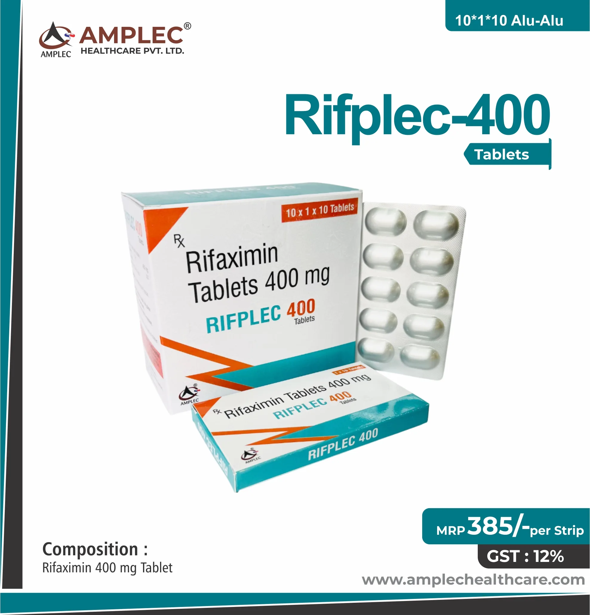 RIFPLEC 400 - Rifaximin 400 mg Tablet