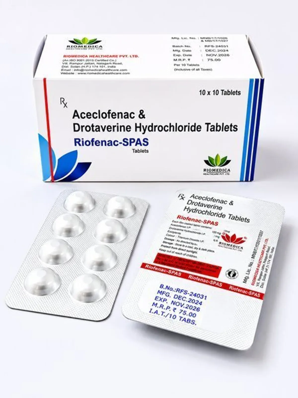 RIOFENAC-SPAS Tablets