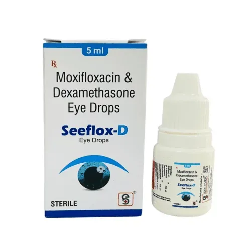 SEEFLOX -D EYE DROPS - Moxifloxacin 0.5% + Dexamethasone Sodium 0.1% EYE DROPS