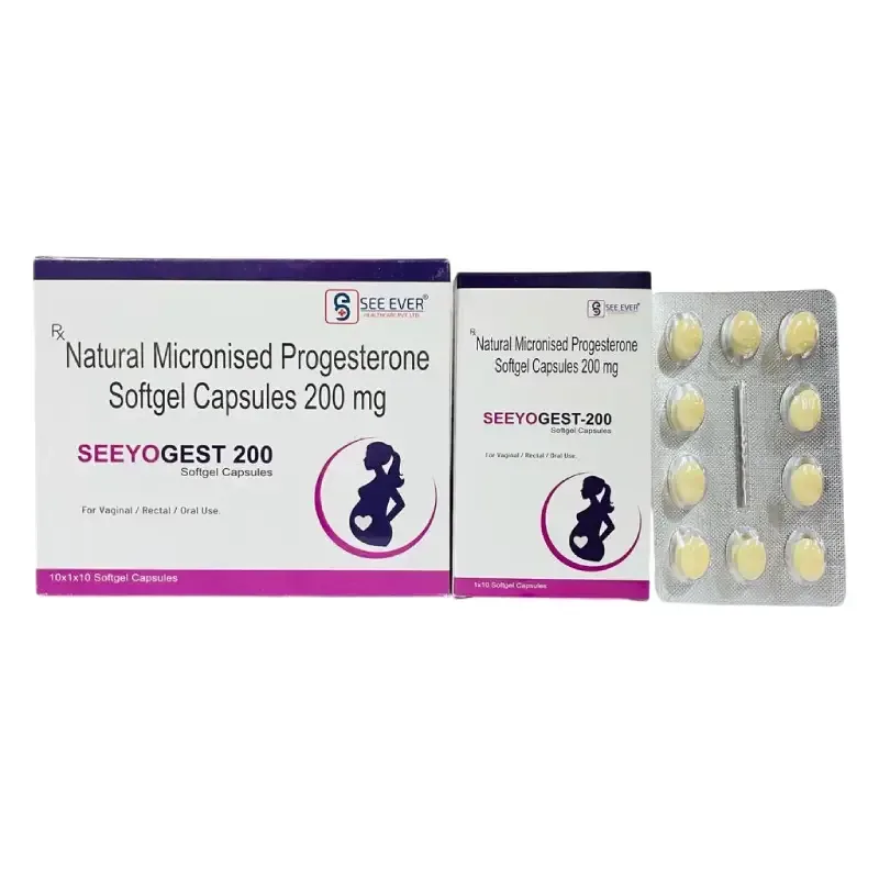 SEEYOGEST 200 - Natural Micronized Progesterone I.P. 200mg softgel