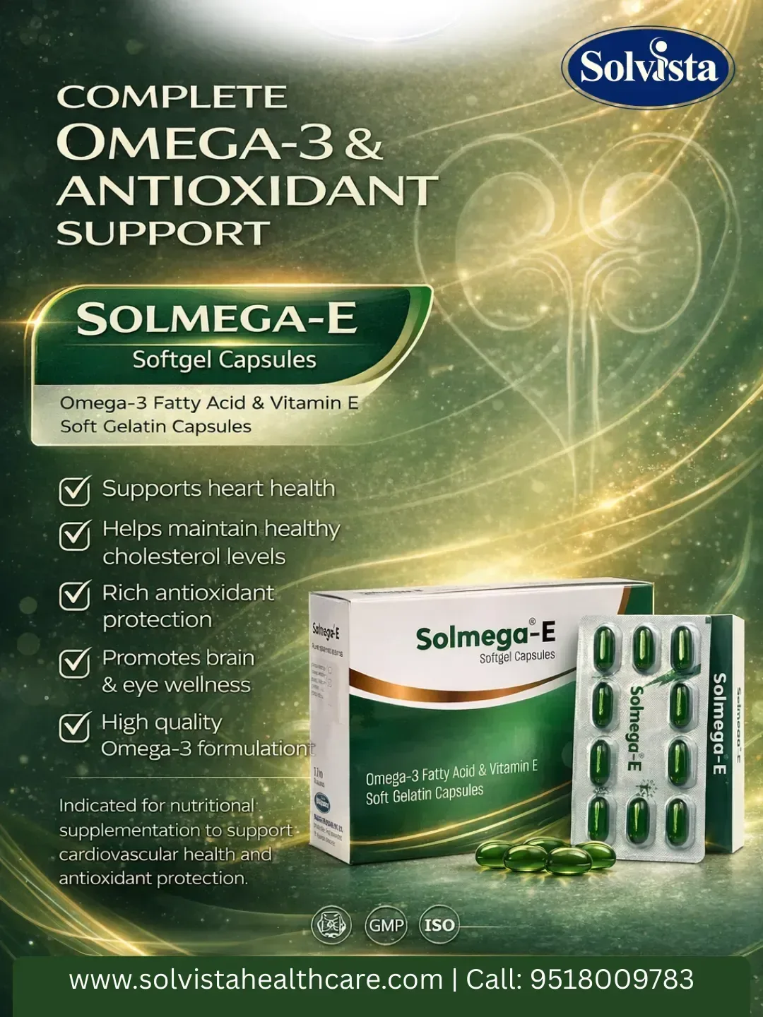 SOLMEGA-E - Omega-3 Fatty Acid & Vitamin E Soft Gelatin Capsules