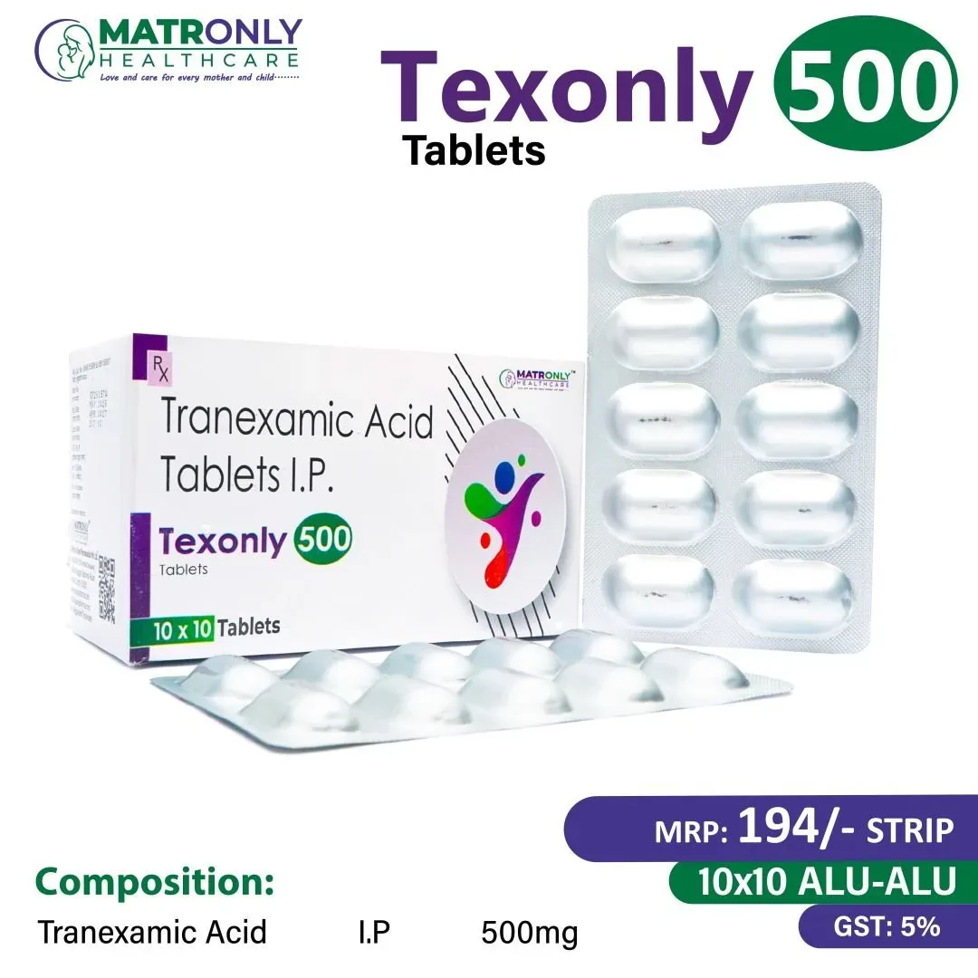 Texonly 500 - Tranexamic Acid I.P. 500mg tablet