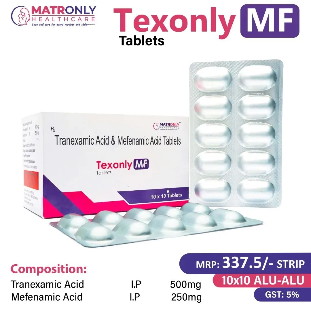 Texonly MF - Tranexamic Acid I.P. 500mg + Mefenamic Acid I.P. 250mg