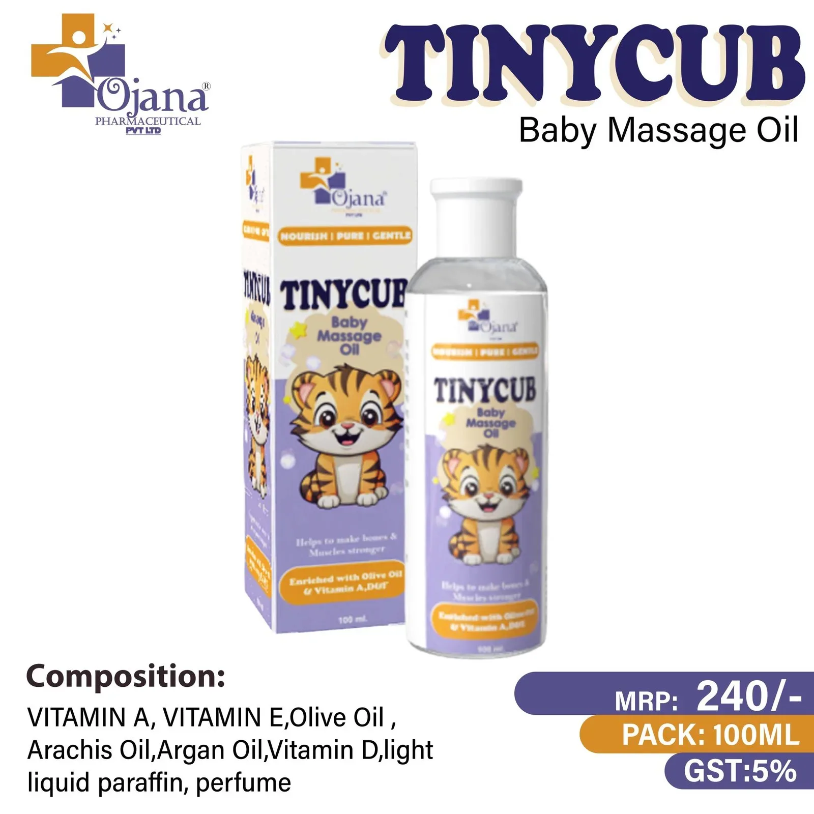 Tinycub Massage Oil - Baby Massage Oil