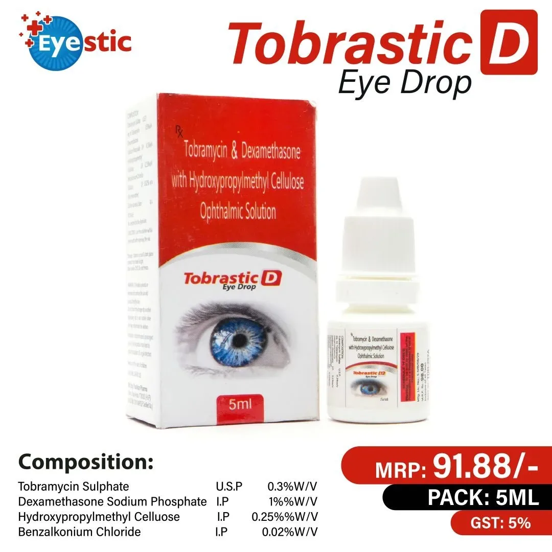 Tobrastic D - Tobramycin 0.3% w/v + Dexamethasone 1% w/v Eye Drop